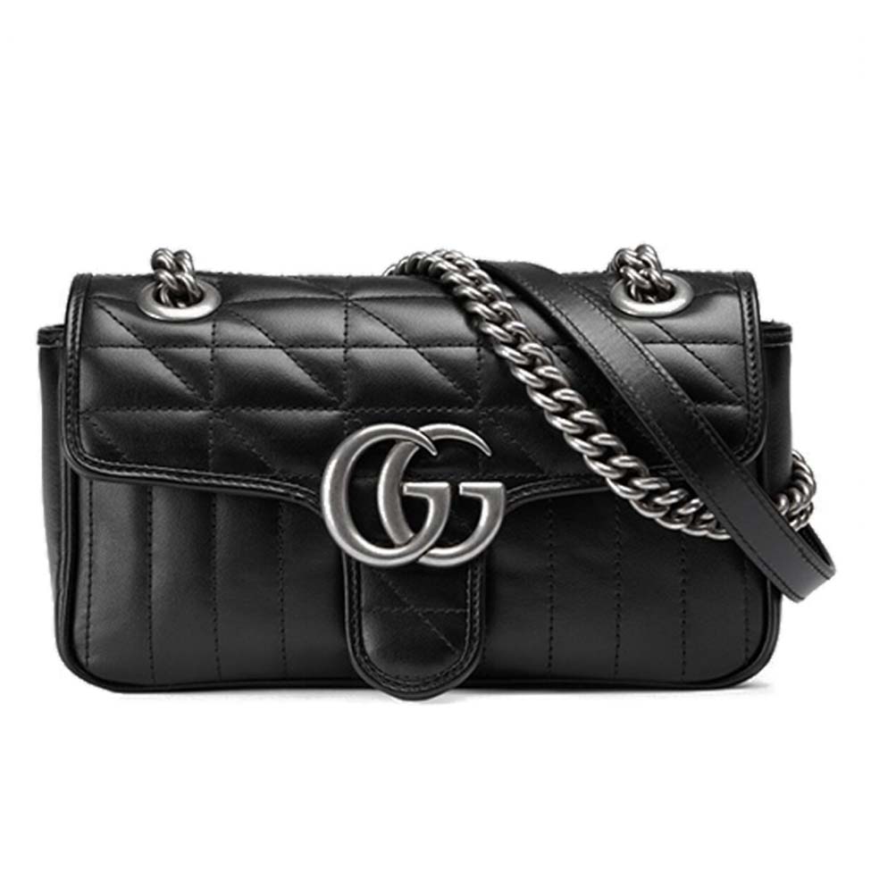 G*u*i gg marmont mini shoulder bag 446744 (23*14*6cm)